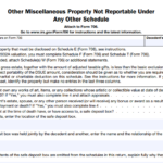 IRS Form 706 (Schedule F) - Other Miscellaneous Property Not Reportable Under Any Other Schedule