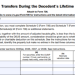 IRS Form 706 (Schedule G) - Transfers During the Decedent's Lifetime