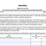 IRS Form 706 (Schedule I) - Annuities
