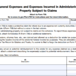 IRS Form 706 (Schedule J) - Funeral Expenses and Expenses Incurred In Administering Property Subject to Claims