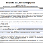 IRS Form 706 (Schedule M) - Bequests, etc., to Surviving Spouse