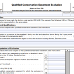 IRS Form 706 (Schedule U) - Qualified Conservation Easement Exclusion