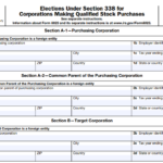 IRS Form 8023 - Elections Under Section 338 for Corporations Making Qualified Stock Purchases