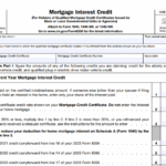IRS Form 8396 - Mortgage Interest Credit