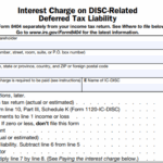 IRS Form 8404 - Interest Charge on DISC-Related Deferred Tax Liability