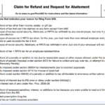IRS Form 843 - Claim for Refund and Request for Abatement