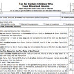 IRS Form 8615 - Tax for Certain Children Who Have Unearned Income