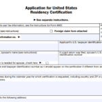 IRS Form 8802 - Application for United States Residency Certification