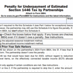 IRS Form 8804 (Schedule A) - Penalty for Underpayment of Estimated Section 1446 Tax by Partnerships