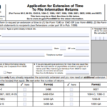 IRS Form 8809 - Application for Extension of Time to File Information Returns