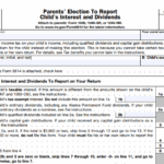IRS Form 8814 - Parents' Election to Report Child's Interest and Dividends