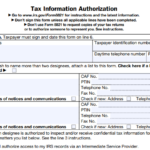 IRS Form 8821 - Tax Information Authorization