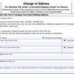 IRS Form 8822 - Change of Address