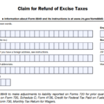 IRS Form 8849 - Claim for Refund of Excise Taxes