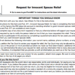 IRS Form 8857 - Request for Innocent Spouse Relief