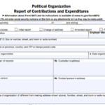 IRS Form 8872 - Political Organization Report of Contributions and Expenditures