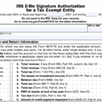 IRS Form 8879-TE - IRS E-file Signature Authorization for a Tax Exempt Entity
