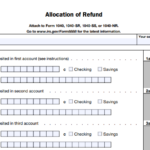 IRS Form 8888 - Allocation of Refund
