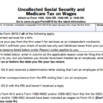 IRS Form 8919 - Uncollected Social Security and Medicare Tax on Wages