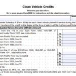 IRS Form 8936 - Clean Vehicle Credits