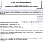 IRS Form 8936 (Schedule A) - Clean Vehicle Credit Amount