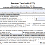 IRS Form 8962 - Premium Tax Credit (PTC)