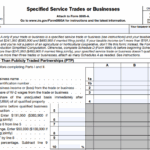 IRS Form 8995-A (Schedule A) - Specified Service Trades or Businesses