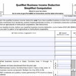 IRS Form 8995 - Qualified Business Income Deduction Simplified Computation