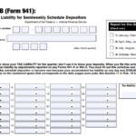 IRS Form 941 (Schedule B) - Report of Tax Liability for Semiweekly Schedule Depositors