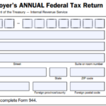 IRS Form 944 - Employer's Annual Federal Tax Return