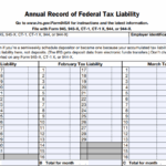 IRS Form 945-A - Annual Record of Federal Tax Liability