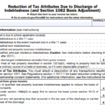 IRS Form 982 - Reduction of Tax Attributes Due to Discharge of Indebtedness (and Section 1082 Basis Adjustment)