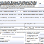 IRS Form SS-4 - Application for Employer Identification Number