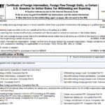 IRS Form W-8IMY - Certificate of Foreign Intermediary, Foreign Flow-Through Entity, or Certain U.S. Branches for United States Tax Withholding and Reporting
